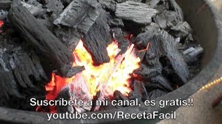 COMO PRENDER CARBON  RECETA FACIL [upl. by Adnohsek]