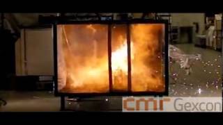 Propane explosion in 15 m3 rectangular cabinet [upl. by Sihun455]