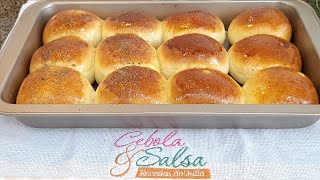 COMO FAZER PÃO DE BATATA SUPER FOFINHO RECHEADO COM REQUEIJÃO  Cebola e Salsa [upl. by Cristin934]