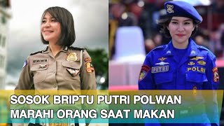 Polwan Viral Briptu Putri Sirty Cikita Sabunge Marahi Orang Makan saat Diajak Ngobrol [upl. by Linnette197]