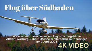 Ein Rundflug über Ettenheim Herbolzheim Kenzingen 2024 flug ettenheim herbolzheim kenzingen [upl. by Minton]