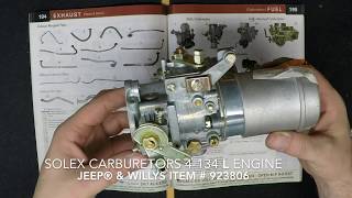 Solex Carburetors  Kaiser Willys Jeep Parts [upl. by Mello]