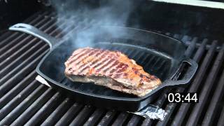 How to Grill a Ribeye Steak on Cast Iron [upl. by Felizio303]