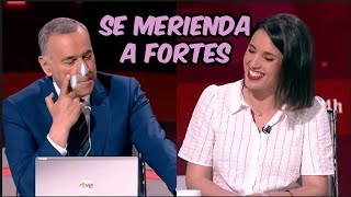 Irene Montero entrevistada en RTVE por Xabier Fortes [upl. by Ydeh898]