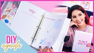 DIY AGENDA 2017 para imprimir gratis Haz tu propia agenda fácil y bonita ♥ Jimena Aguilar [upl. by Aicrag206]