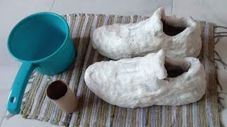 quotTISSUE METHODquot How to remove yellow stains from white shoes  Ush and Abbi TV [upl. by Swec826]