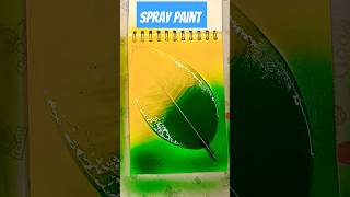 Spray Paint 🤖spraypaint sprayart spraypaintingart leafart satisfyingart artsupplies short yt [upl. by Eidoj903]