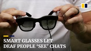 Livecaption glasses let deaf people read conversations using augmented reality [upl. by Reinhard92]