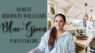 10 BEST Sherwin Williams Blue Green Colors [upl. by Eiral]