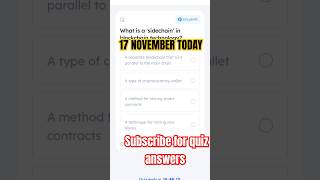 Marina protocol 17th November 2024 quiz answers  Marina protocol today answermarinaprotocolshorts [upl. by Gnart]