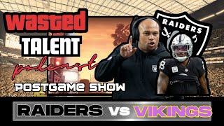 Raiders vs Vikings PostGame Show Rantline [upl. by Inoy]