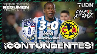 Resumen y goles  Pachuca 4 30 1 América  Grita México C22  Semis  TUDN [upl. by Modnarb934]