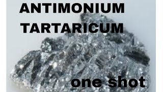 Antimonium tartaricumANTIM TARTin one shotcomple drug easy explanation [upl. by Lareena]