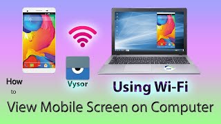 How to mirror mobile screen to laptop using Wifi [upl. by Adnarb]