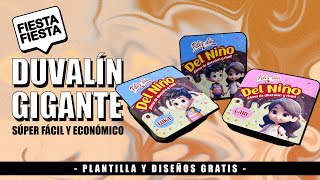 😱🎁🎉 Duvalín Gigante  Plantilla y Diseños GRATIS  Paso a Paso  30 de Abril  Dulcero TikTok [upl. by Kenelm]