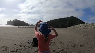 Exploring the stunning beauty of Bethells Beach part 14🌊✨ BethellsBeach NZAdventures BeachVibes [upl. by Lebatsirc]