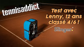 Test amp présentation du SLINGER bag le lanceballes par TennisAddict [upl. by Nagn]