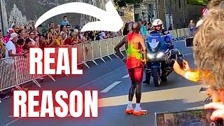 The Real Reason Kipchoge Dropped Out Olympic Marathon Paris 2024 [upl. by Loftis]