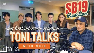 SB19 Interview First Reaction Toni Talks sb19 ppopkings atinxsb19 mahalima reactionvideo [upl. by Emlen]