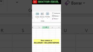 0013 Separar Nombres y Apellidos en columnas RELLENAR  RELLENO RÁPIDO excel 1minutitodeexcel [upl. by Anaujik]