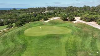 Golf Royal Óbidos  drone aerial video  hole01 [upl. by Davida]