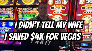 My wife doesn’t know I saved 4k to blow in Las Vegas gambling jackpots dlucky [upl. by Fronnia]