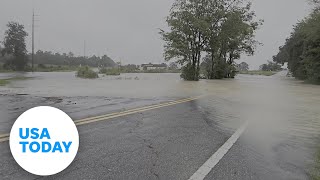 Videos show aftermath of Debbys heavy rain and flooding  USA TODAY [upl. by Eislehc]