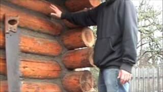 Oregon Log Cabin made at the Living History School [upl. by Niltac]