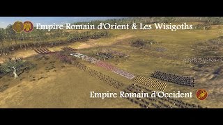 Bataille historique  Total War Attila  la bataille de la Rivière Froide [upl. by Asuncion]