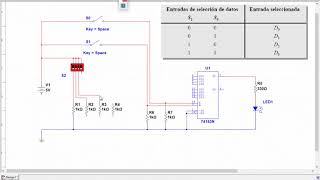 2 3 Practica Multiplexor 4 a 1 [upl. by Kohn]