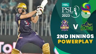 2nd Innings Powerplay  Quetta Gladiators vs Multan Sultans  Match 28  HBL PSL 8  MI2T [upl. by Mylander7]