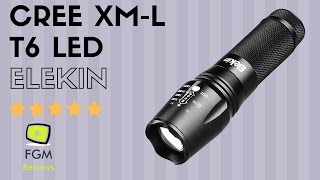 Elekin CREE XML T6 LED Torcia militare [upl. by Sungam802]