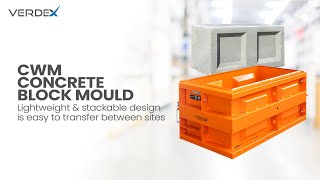 Concrete Block Mould by Verdex [upl. by Lindahl]