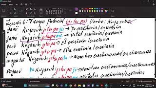 Sikuani Lección 6 Potencial en Primera Conjugación Verbal [upl. by Zarla]