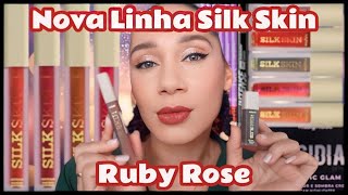 Testando A Linha Silk Skin Obsidian Ruby Rose Lyrics e Febella [upl. by Neisa727]