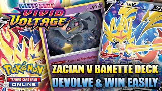 Zacian V Banette Deck from Vivid Voltage is Fast and Powerful Pokemon TCG [upl. by Inan]