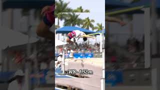 World Record in High jump  192m paris2024 trackandfield europeanathletics [upl. by Ysiad]