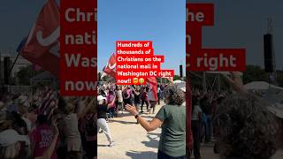 Hundreds of thousands of Christians on the nation mall in Washington DC 🤯 jesus revival [upl. by Oeht8]