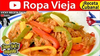 ROPA VIEJA  VickyRecetaFacil [upl. by Ireva]