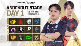 🔴 EN ESPORTS WORLD CUP FREE FIRE  KNOCKOUT STAGE DAY 1 [upl. by Selena]