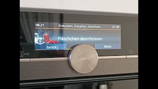 Gläser und Fläschchen im Siemens Dampfbackofen iQ700 desinfizieren [upl. by Garfinkel]