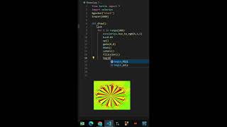 Amazing Rotating Python Graphics Design using Turtle 🐢 python pythonshorts coding viral design [upl. by Nurat]