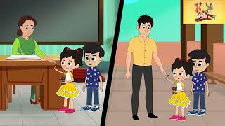 Gattu Chinkis Birthday Bash  SuperheroTheme Party  English Cartoon  My Toons [upl. by Bornie]