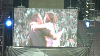 Bruce Springsteen playing Guitar with Girl at Wembley Stadium 15062013 Dancing in The Dark [upl. by Nathaniel]