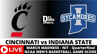 CINCINNATI VS INDIANA STATE LIVE  NCAAM March Madness  MAR 26 2024  NIT  Quarterfinal [upl. by Lymann]