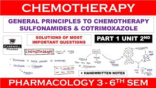 Solutions  Chemotherapy  General Principles  Sulfonamides amp Cotrimoxazole  P 1 U 2  COLOGY3 [upl. by Kjersti]