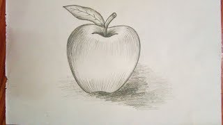 Apple sketch for kids [upl. by Mehcanem720]