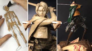 『AttackOnTitan』 Making a figure of LeviAckerman with 3DPEN [upl. by Lon]