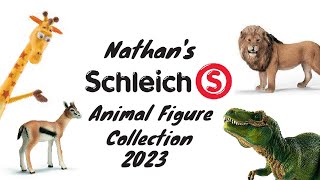 Nathan’s Schleich animal figure collection 2023 [upl. by Ahsoet462]