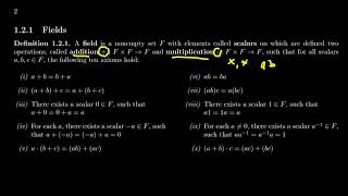 Fields Linear Algebra [upl. by Lanie]